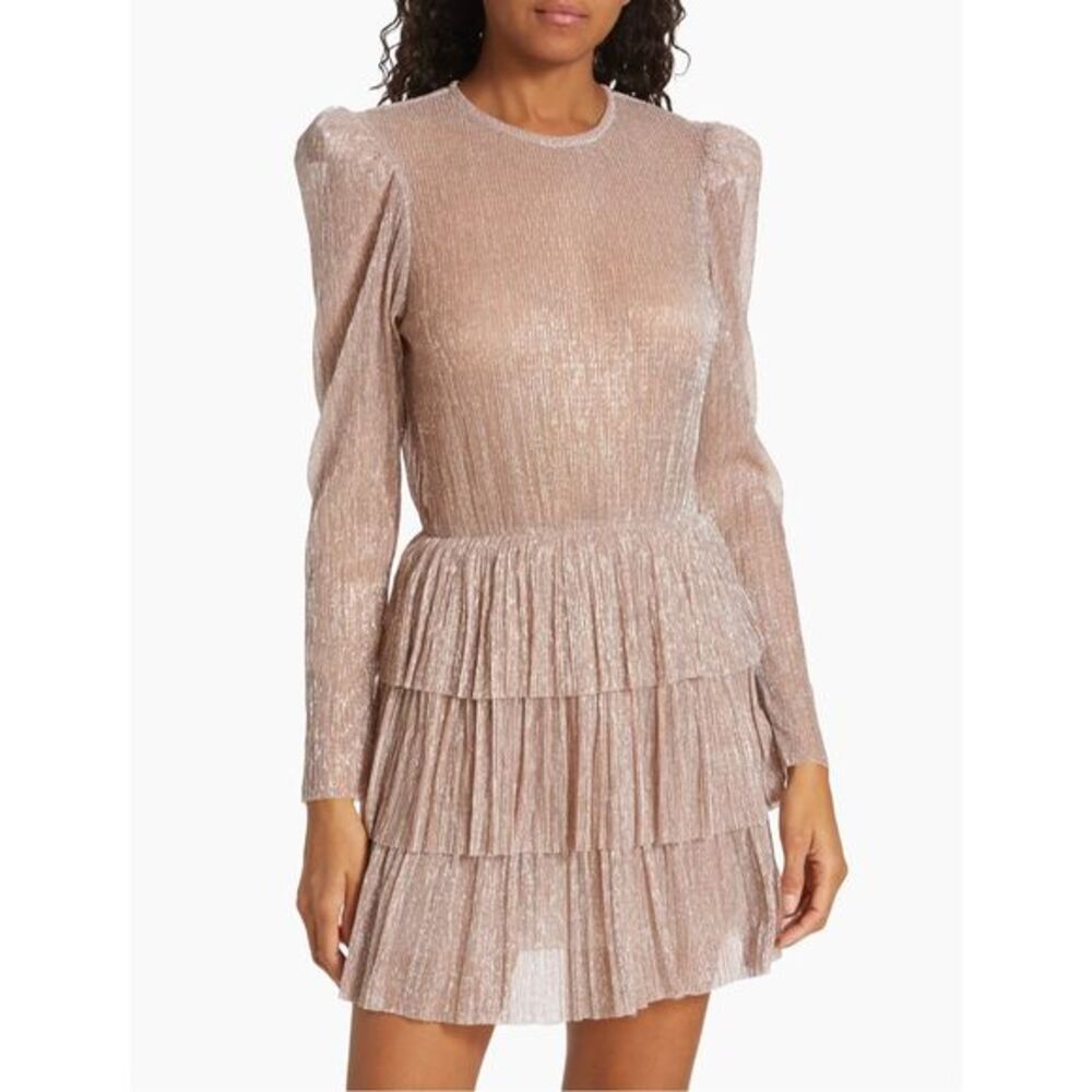 Sabina Musáyev Monique Metallic Minidress $250